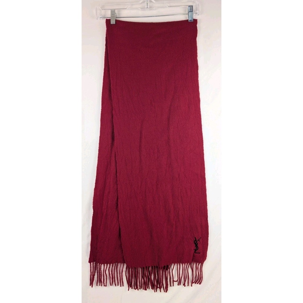 Yves‎ Saint Laurent Red Cashmere Scarf